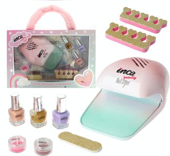 Coffret Manucure Enfant - 5 Vernis à Ongles et Sèche Ongles 1