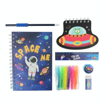 Kinder-Briefpapier-Set – Weltraum – Schulbedarf