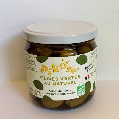 Natural green olives from France - Organic