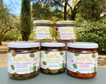 Olives vertes de France au piment d'Espelette - Bio 2