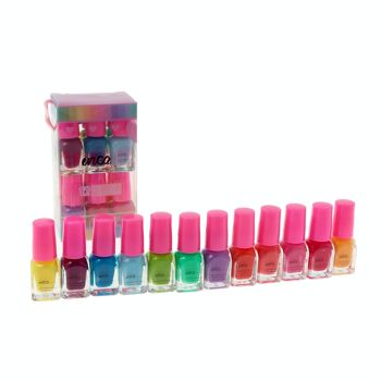 Pack de 12 Vernis à Ongles à l'Eau Enfant - Assortis - Couleurs d'Été 4