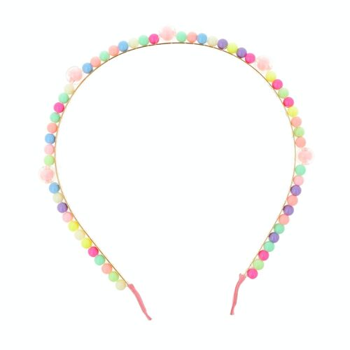 Diadema de Metal Infantil - Bolitas de Colores - Cómoda