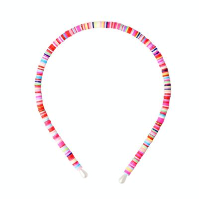 Children's Headband - Beads Rubber Discs - 4 Models
