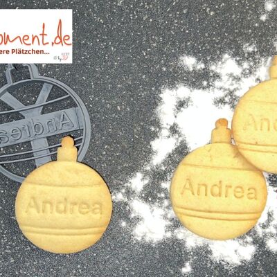 Christmas bauble "with name"