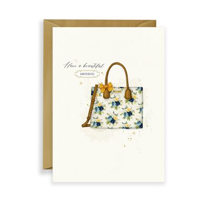 Vintage Floral Handbag Birthday-