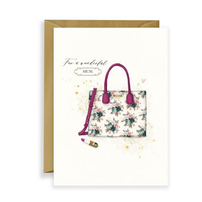 Vintage Floral Handbag Mum-