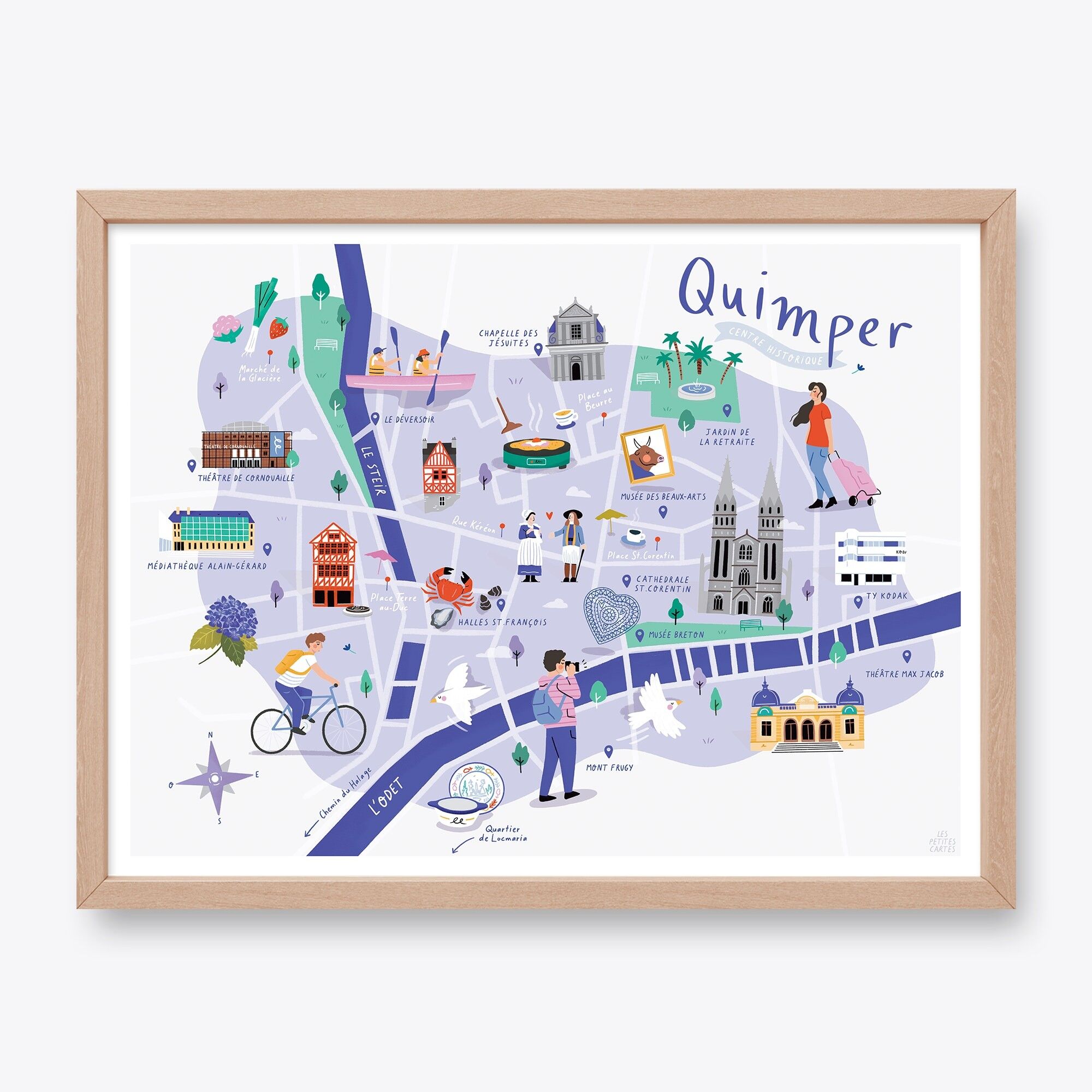 Poster Quimper - 30x40cm