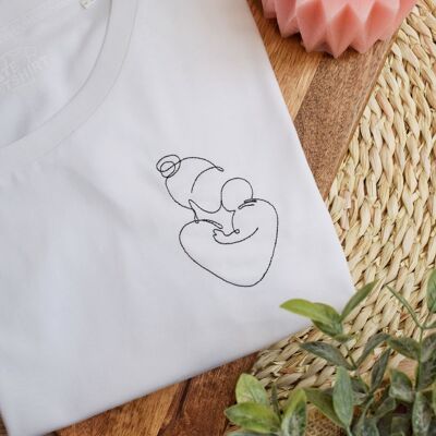 T-shirt ricamata - mamma