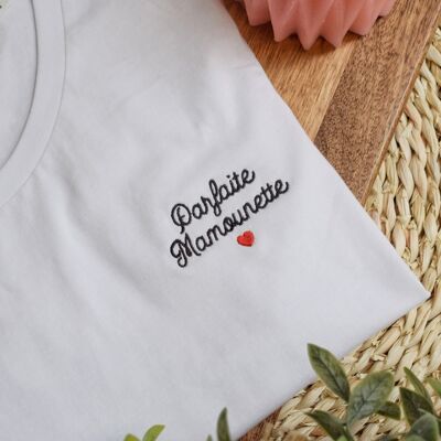 Camiseta bordada - Perfect Mamounette