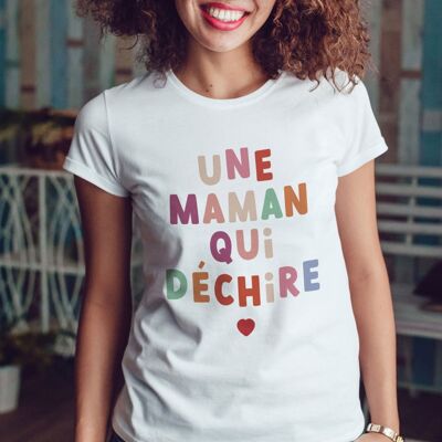 Camiseta Mujer - Una mamá que rockea
