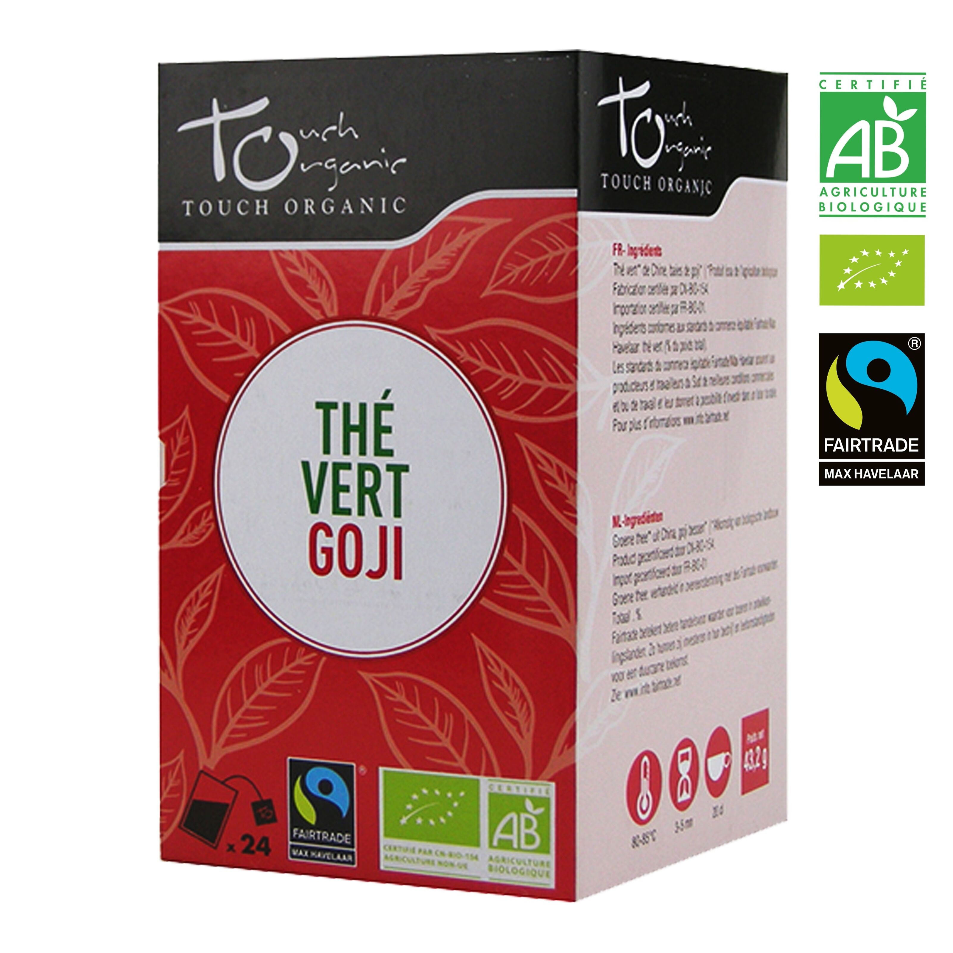 Thé Vert Bio Sencha vrac 100 gr - Achat Touch organic