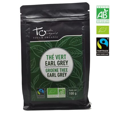 TOUCH ORGANIC - GREEN TEA EARL GRAY BULK - 100g