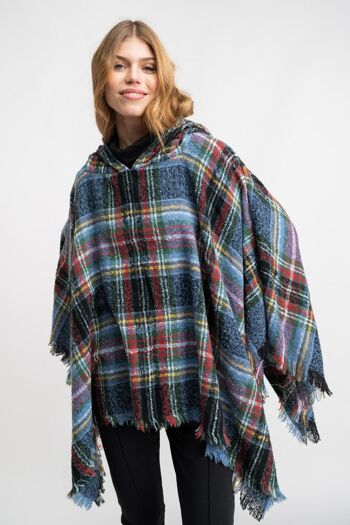 PONCHO femme - BLEU WOLLASTON 1