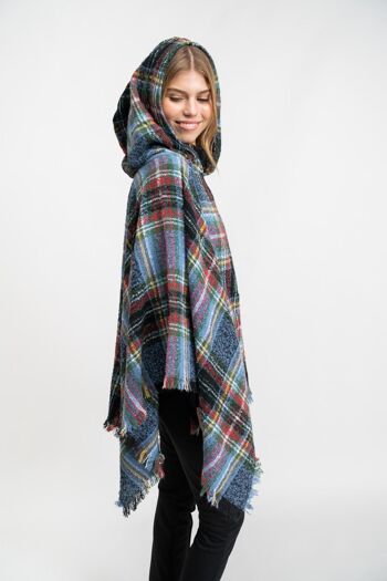 PONCHO femme - BLEU WOLLASTON 2