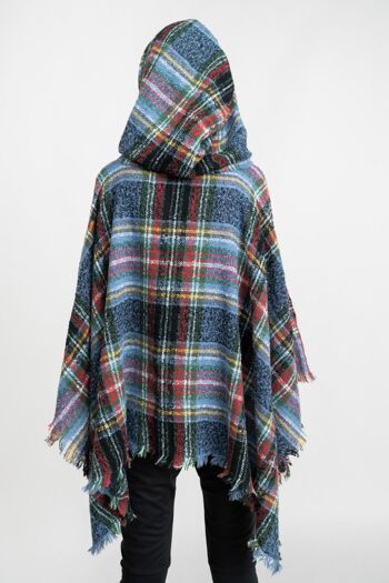 PONCHO femme - BLEU WOLLASTON 3