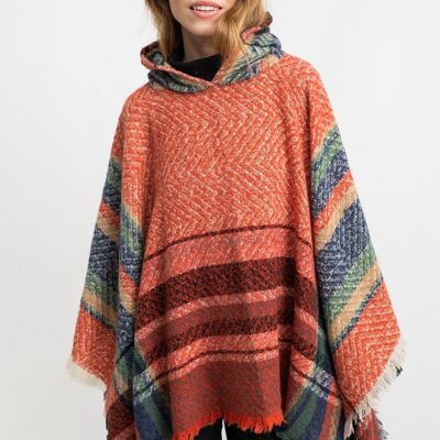 PONCHO femme - WOLLASTON ORANGE