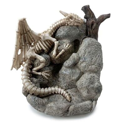 Backf-48 - Sleeping Bones Dragon Skull Backflow Incense Burner - Sold in 1x unit/s per outer