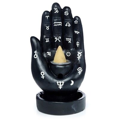 BackF-49 - Mantric Hand/Tarot Hand Palm Backflow Incense Burner - Sold in 1x unit/s per outer