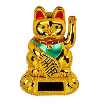 Lucky cat figurine solaire ~16cm 1