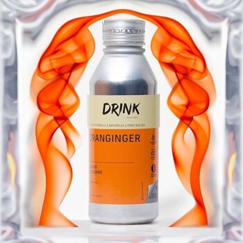 ORANGINGER - Eau de source avec fines bulles fonctionnelle vitaminée á l'orange et gingembre - 470ml - par pack de 12 1