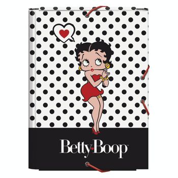 Dohe - Chemise à rabats et élastiques - Format 26,5x35x2 cm (Folio) - Betty Boop