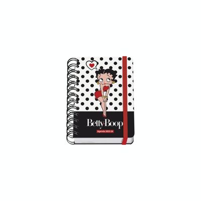 Dohe - Agenda scolastica - da settembre 2023 a giugno 2024 - Pagina giornaliera - Formato 12x70 cm (A6) - Bilingue: spagnolo e inglese - Betty Boop