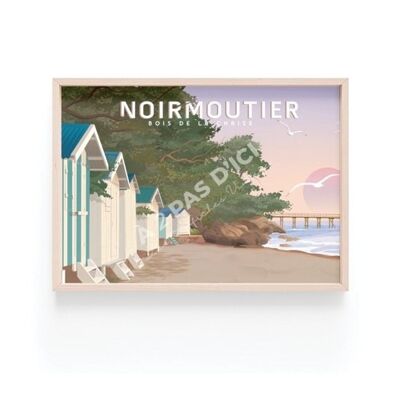 Poster - Noirmoutier - Holz des Stuhls