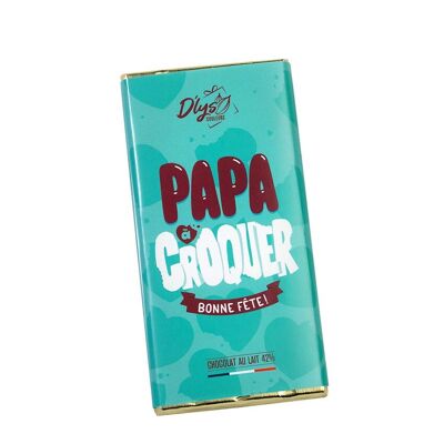 Tavoletta di cioccolato “Papa à Croquer” – Cioccolato al latte 42%