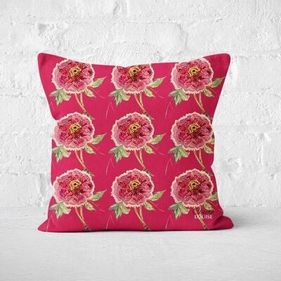 Coussin à motif romantique magenta