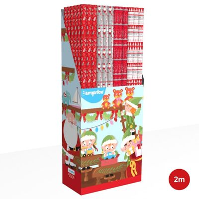 Wrapping Paper Santa Claus Factory 70x200
