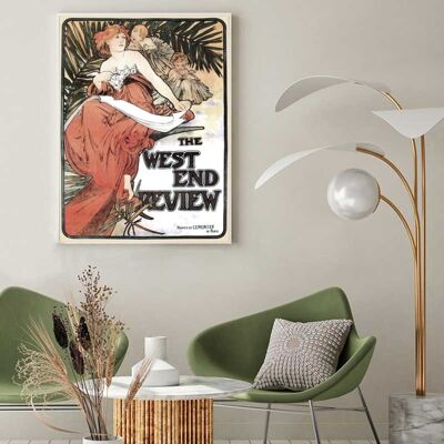 Impression décorative « West End Review » d'Alfons Mucha