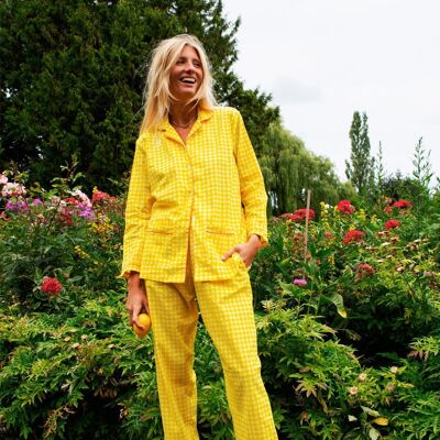 Pyjama Camille Vichy Jaune