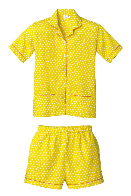 Pyjama Lili  moutarde à pois