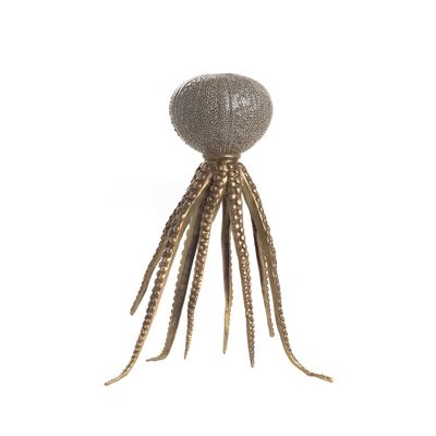 KERZENHALTER OCTOPUS BRONZE STRAZEN