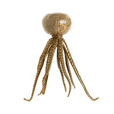 CANDLE HOLDER OCTOPUS BRONZE GALUCH GOLD