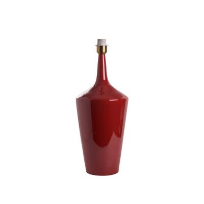 CONICAL VASE LAMP BASE RED-E27