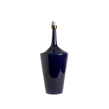 BASE LAMPE VASE CONIQUE BLEU-E27