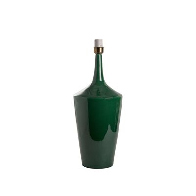 BASE LAMPE VASE CONIQUE VERT-E27