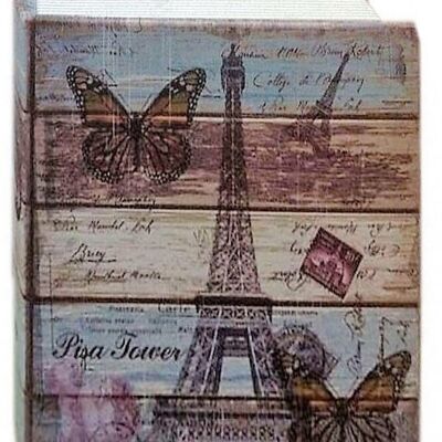 Wooden key holder in the form of a book with a vintage mood. Dimension: 20x7x29cm