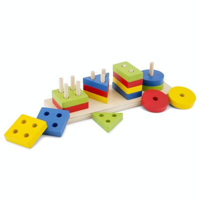 New Classic Toys Steckpuzzle Set - Geometrische Formen