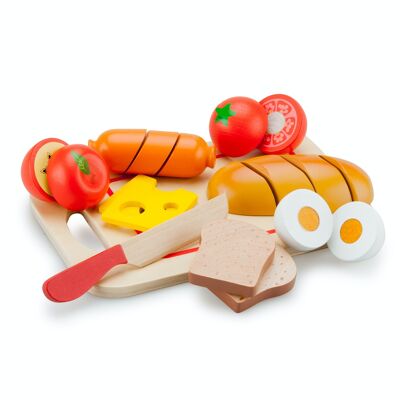 New Classic Toys Schneide Set Frühstück mit Brettchen - 10 Teile
