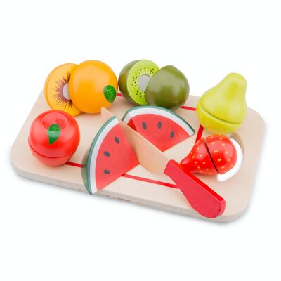 New Classic Toys Schneide Set Früchte mit Brettchen - 8 Teile