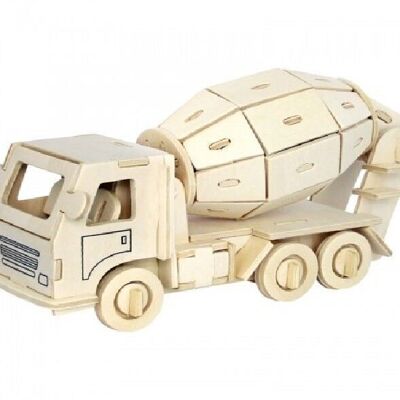 Wooden construction kit Concrete mortar truck