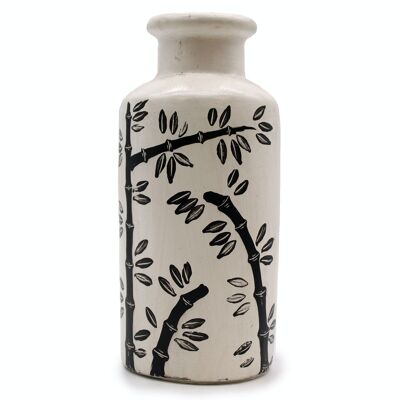BCV-06 - Bamboo Motif Straight Vase - Natural - Sold in 1x unit/s per outer