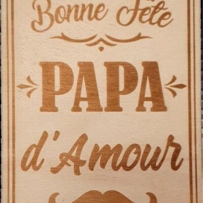 Carte "Bonne Fête Papa d'amour"