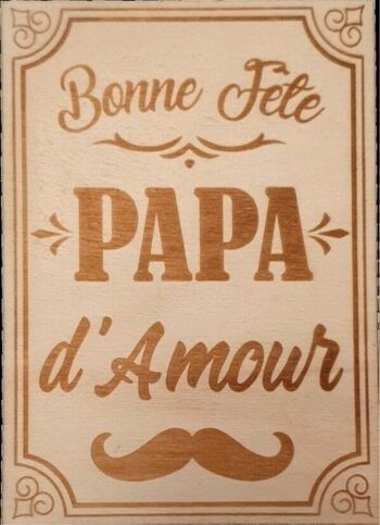 Carte "Bonne Fête Papa d'amour"