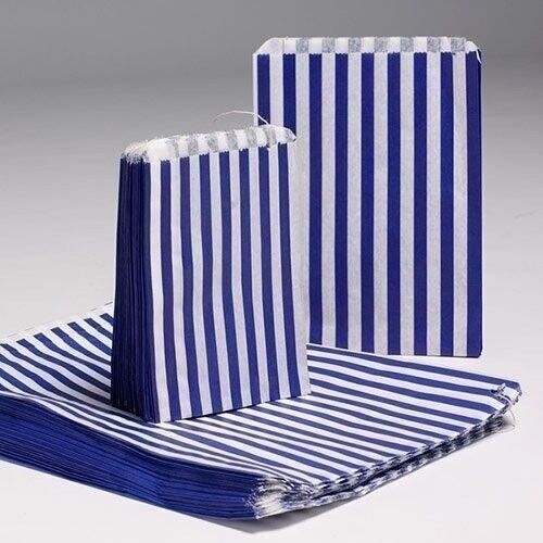 CandyB-06 - 10X14" Candy Stripe Bags (1000) - BLUE - Sold in 1000x unit/s per outer