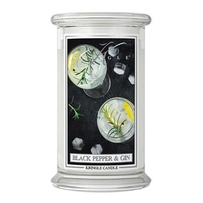 Black Pepper & Gin Large scented candle