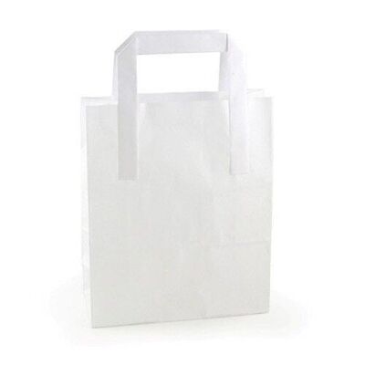 CB-32 - SOS White Carriers 8x13x10inch Med (250) - Sold in 250x unit/s per outer