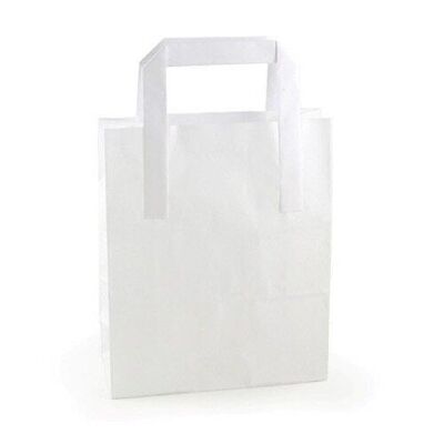 CB-32 - SOS White Carriers 8x13x10inch Med (250) - Venduto in 250x unità/s per esterno